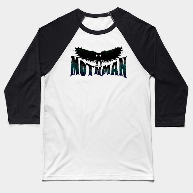 Mothman West Virginia Wing Humanoid Moth Retro Vintage Baseball T-Shirt by National Cryptid Society